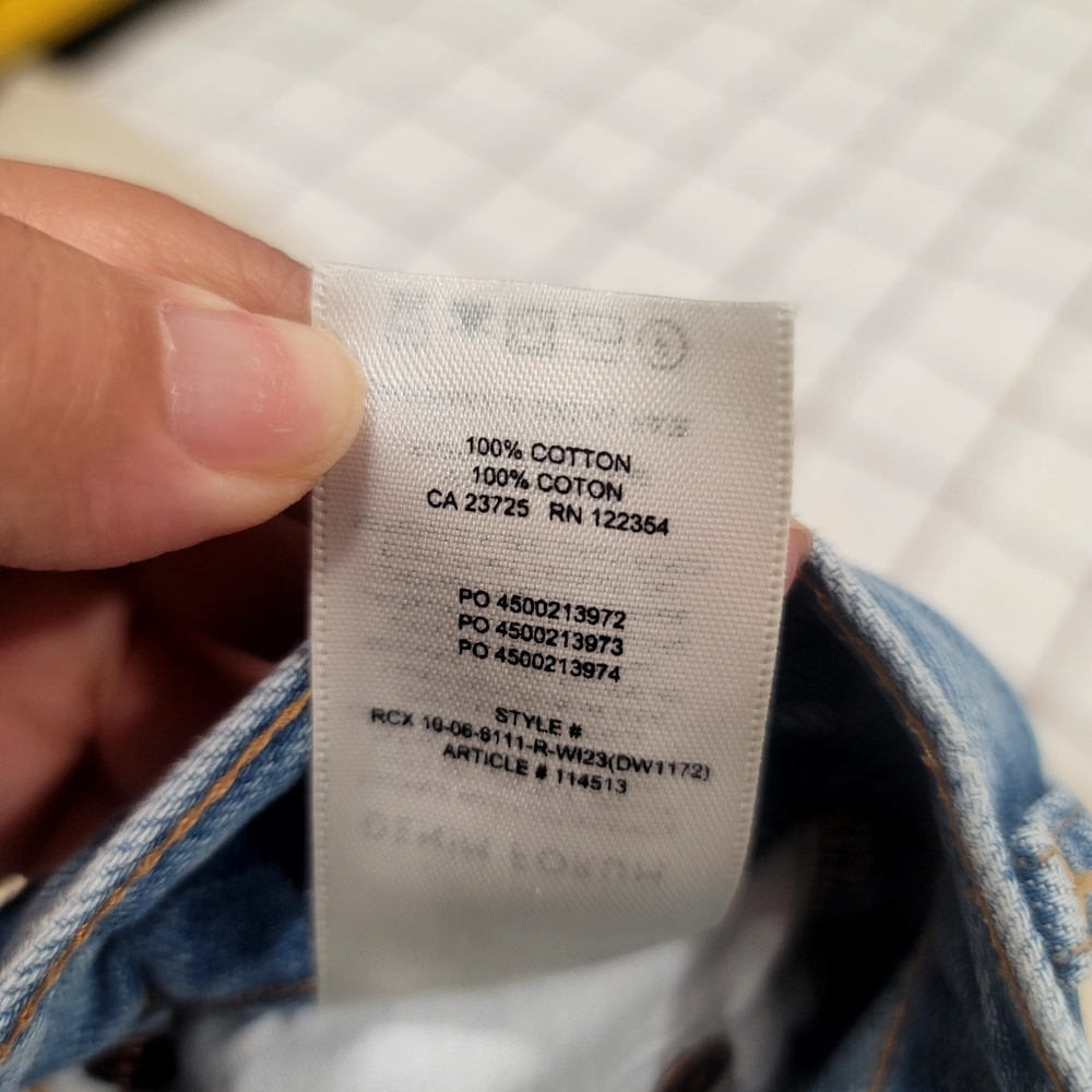 ​Aritzia Denim Forum The Farrah Hi-Rise Wide Leg Jeans Ozone Bleu 23 - Picture 9 of 17